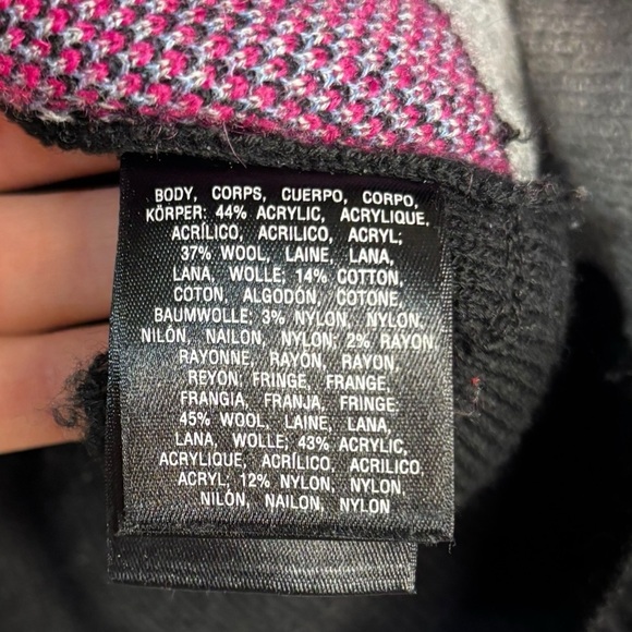 Anthropologie Sleeping on Snow Wool Fringe Sweater Skirt Size Large - Picture 4 of 11